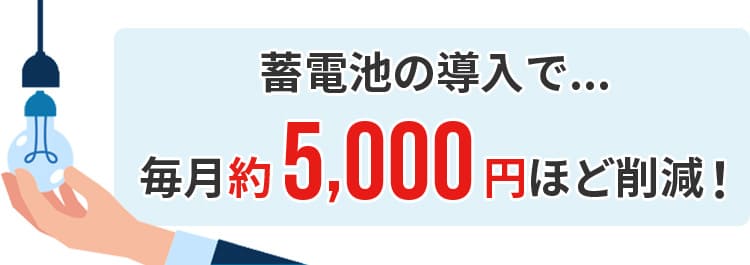 5,000円の節約