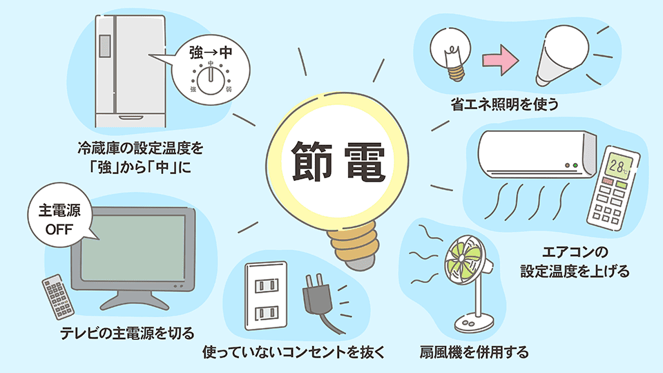 節電を意識する