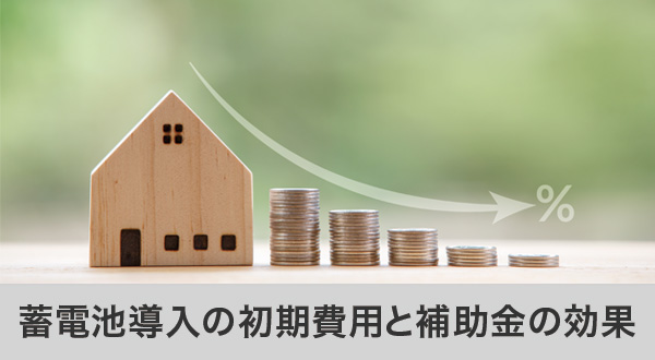 蓄電池導入にかかる費用と補助金の効果比較