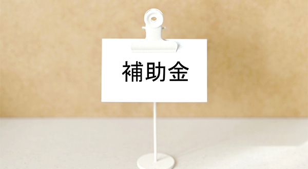 補助金・助成金でのコスト軽減