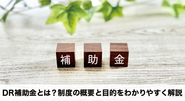 DR補助金とは？制度の概要と目的をわかりやすく解説