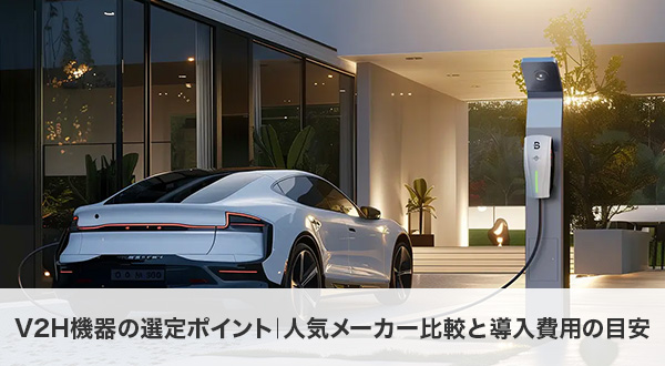 V2H機器の選定ポイント｜人気メーカー比較と導入費用の目安