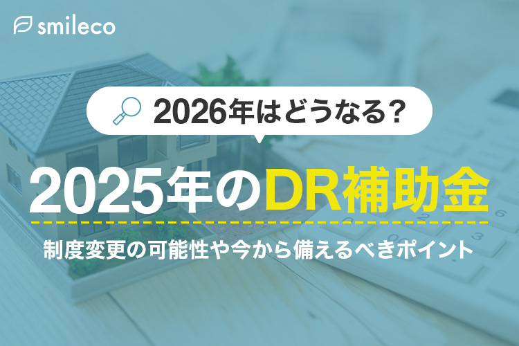 【2026年はどうなる？】2025年のDR補助金を踏まえた制度変更の予想と対策