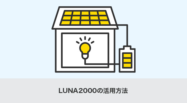 LUNA2000の活用方法