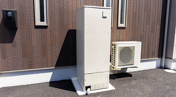 機器設置スペースの確保と給湯・蓄電容量の最適なマッチング